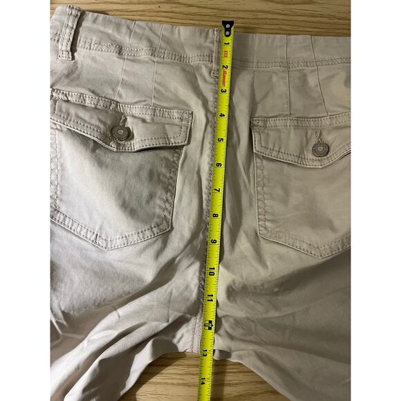 White House Black Market Pants Tan Skinny Leg Cut Cargo Pants Size 6 - Picture 7 of 16
